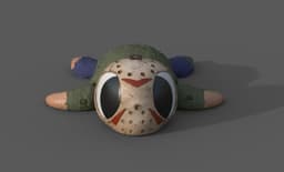 Halloween Turtle Jason 3d model