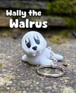 Wally the Walrus – Flexi Fidget Walrus – 3DPAW 3d model