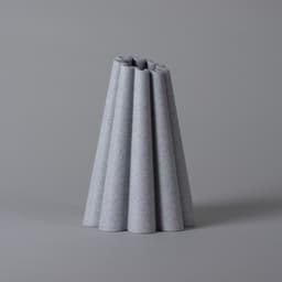 Vase FELICE - Playful Vase with Soft Pleats 3d model