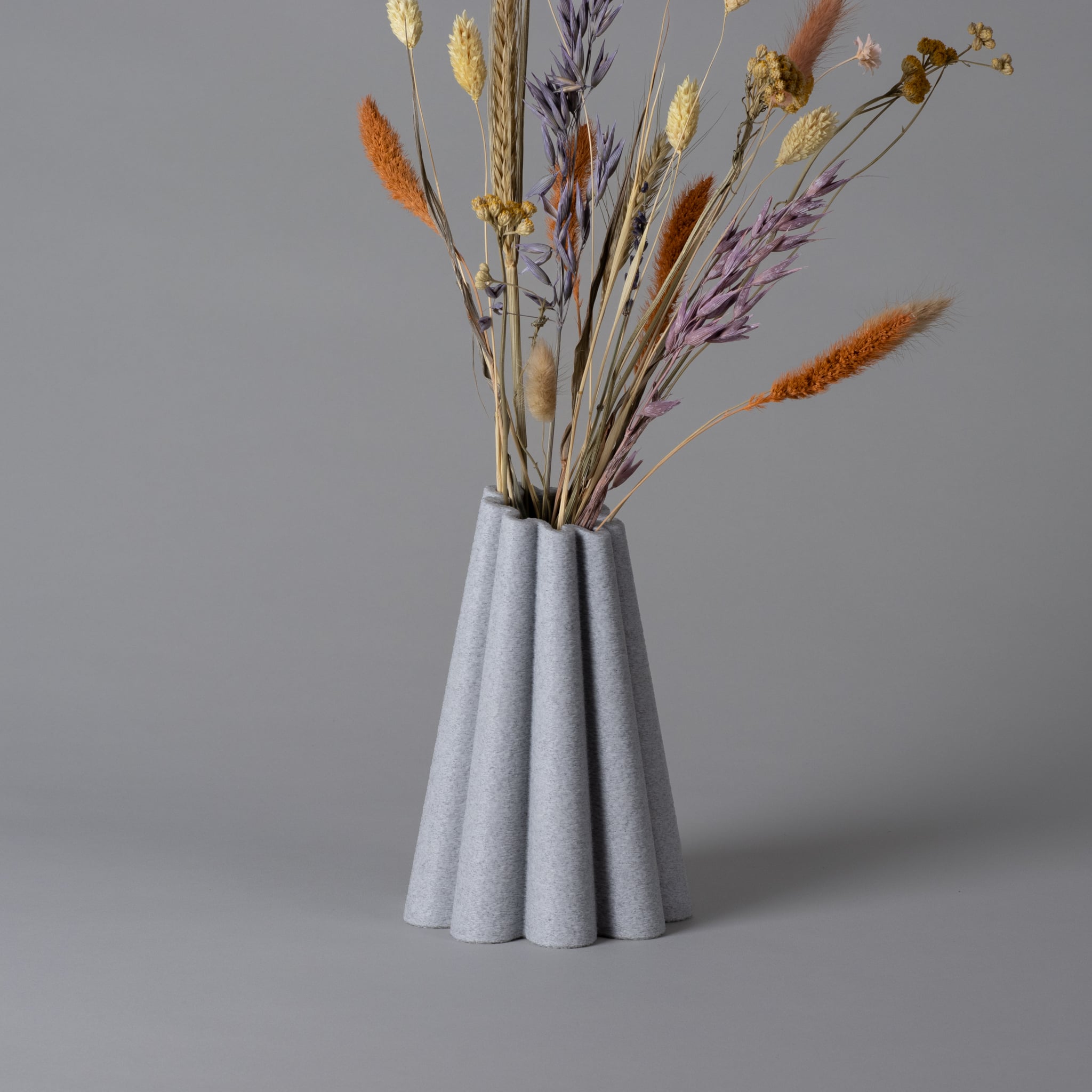 Vase FELICE - Playful Vase with Soft Pleats 3d model