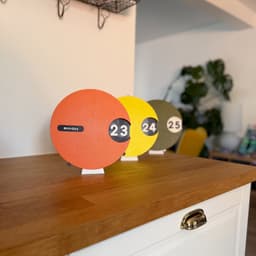 Retro-Futuristic Space Age Calendar (Multilingual) 3d model