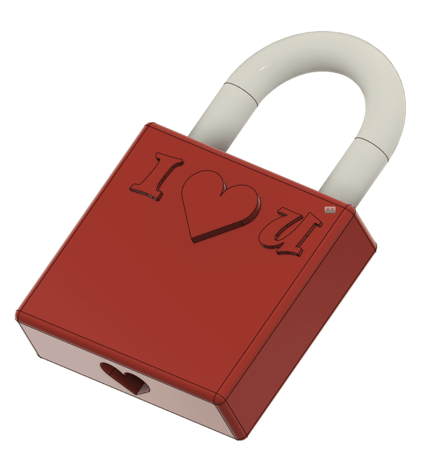 Remix of Blank Love Locks for Remixing 3d model