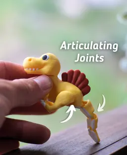 Spikey Spinosaurus - Articulated Fidget Spinosaurus - Ludo Animal 3d model