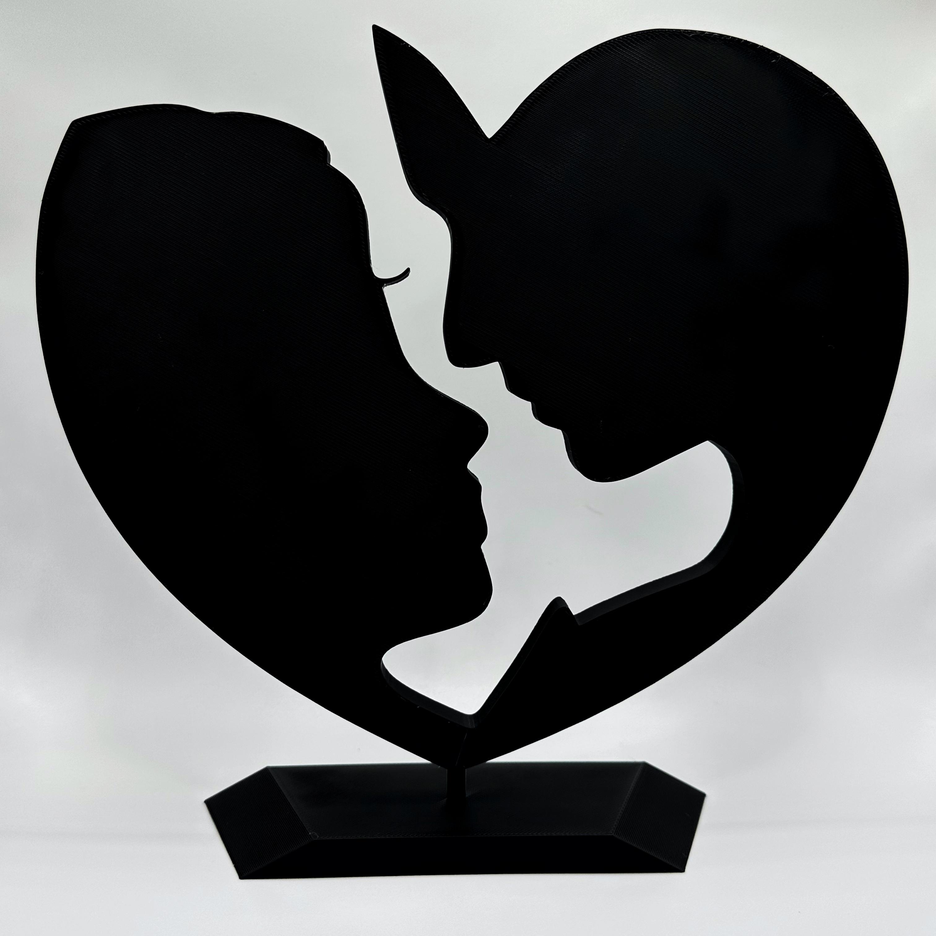 Love Silhouette - Display Stand 3d model