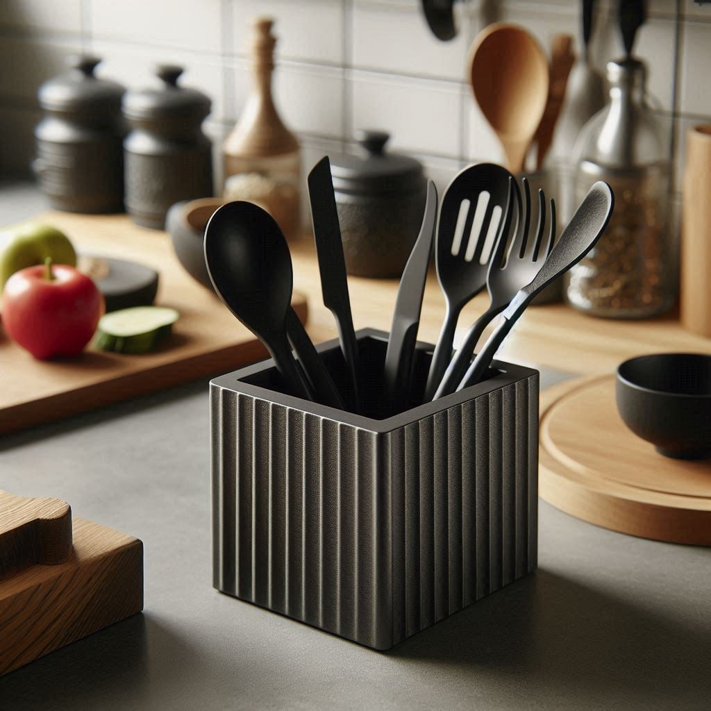 Design Kitchen Utensil Holder "Just a Square" 3d model