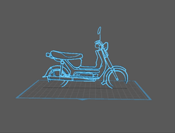 Simson - SR50 Wall Art 3d model