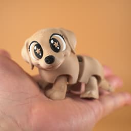 Flexi Articulated Labrador Puppy 3d model