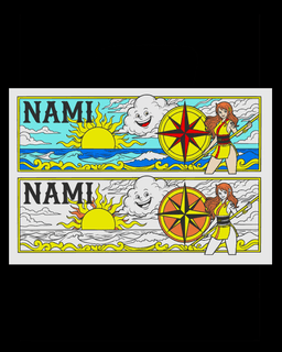 Fanart celebration of the One Piece Anime/Manga Character Nami - Bookmark 3d model