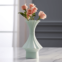 Annone Vase – Elegant Pastel Green Vase for Sophisticated Interiors 3d model