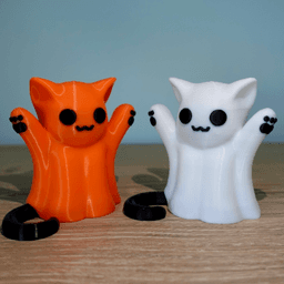 Ghost Cat Halloween Decor 3d model