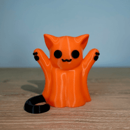 Ghost Cat Halloween Decor 3d model