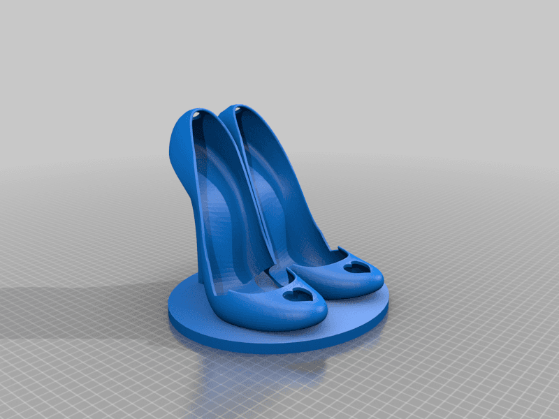 Barbi shoe with base 3d model
