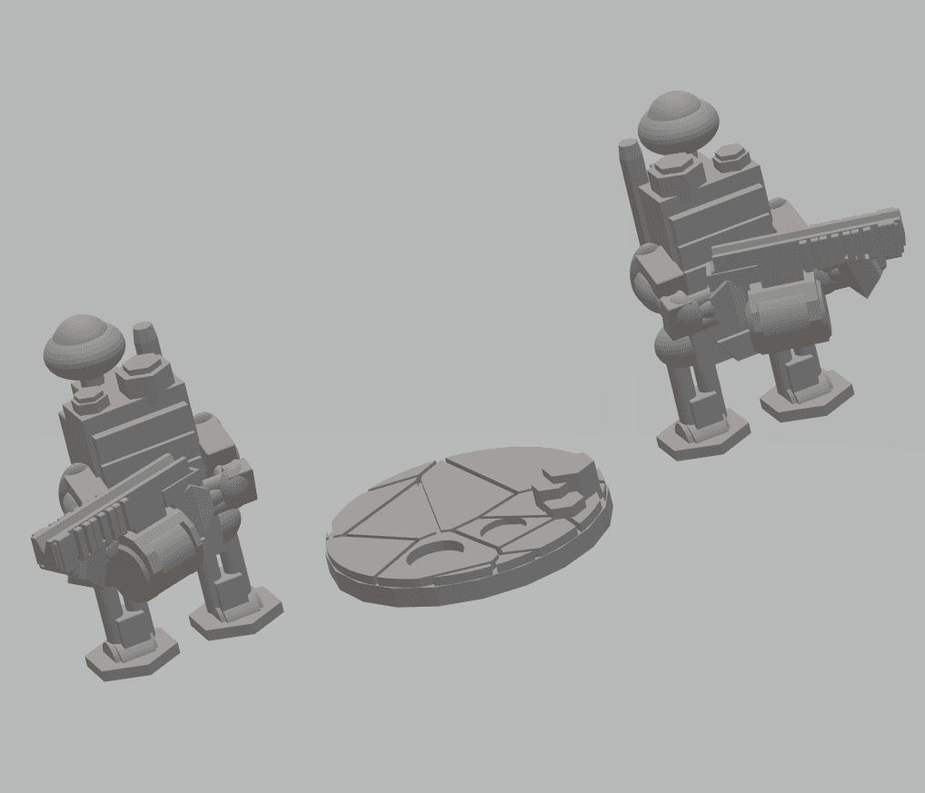 FHW: Worker Bots Medic with rifle 3d model