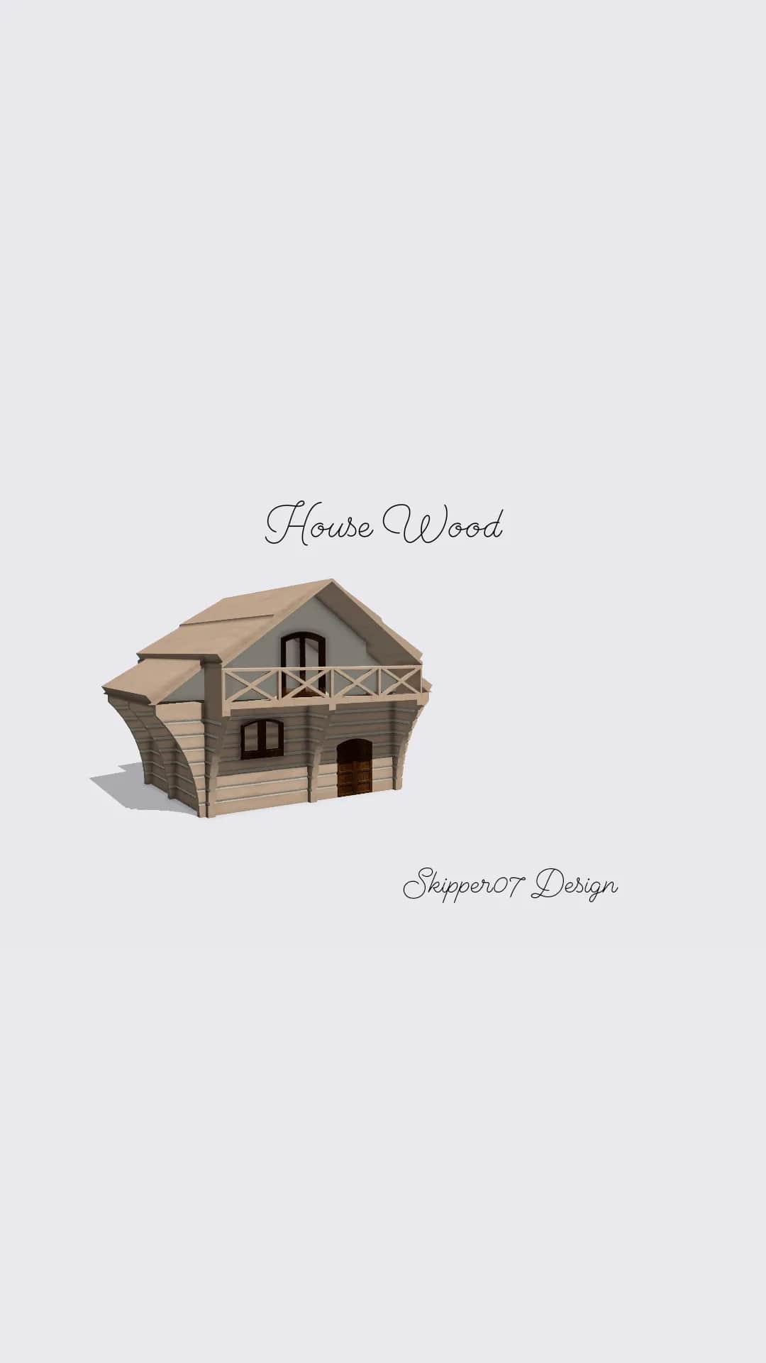 House wood 6.3 3d model
