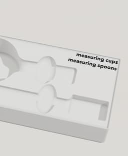 Gridfinity Measuring Cups and Spoons 3d model