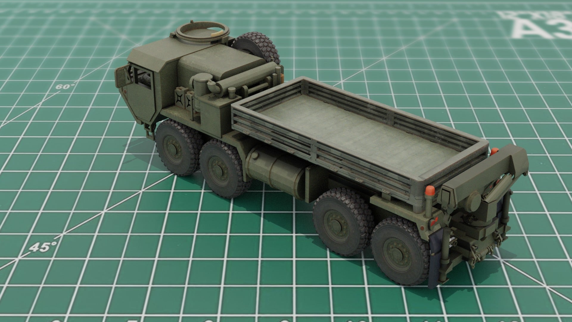 M-977A4 HEMTT 3D Print STL Model 3d model