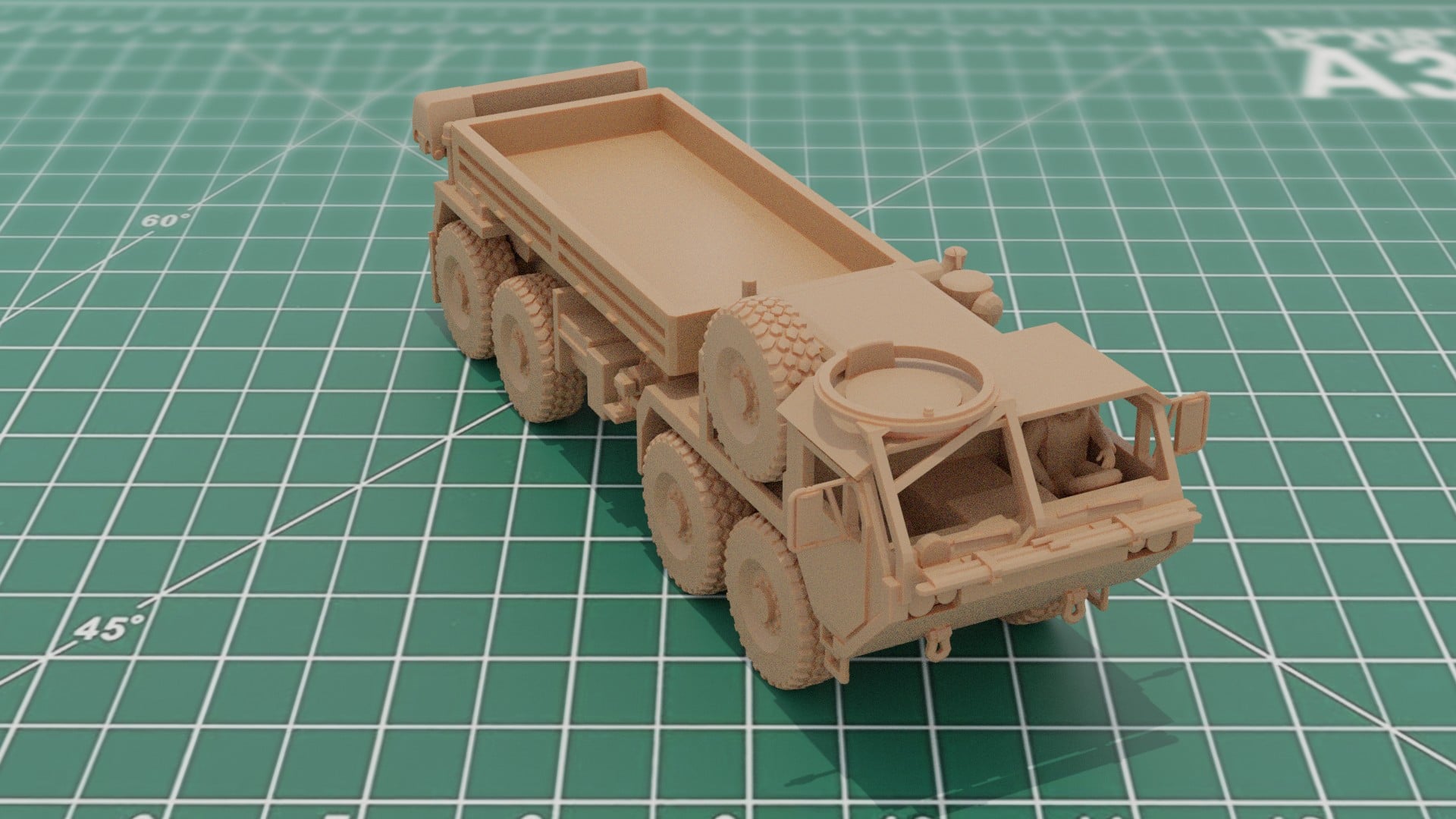 M-977A4 HEMTT 3D Print STL Model 3d model