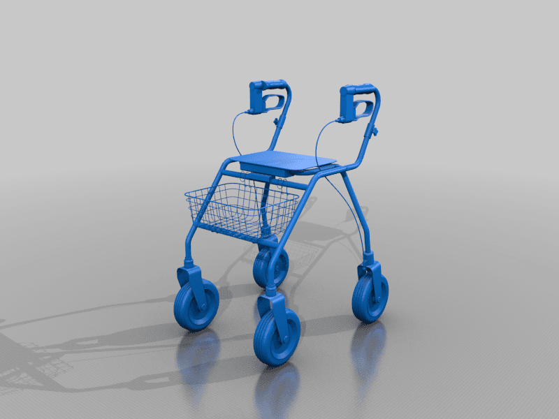 Moving walker 3d model