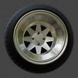 Hayashi CR wheels 1/64 JDM 3d model