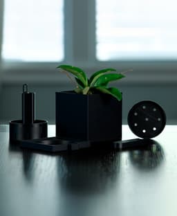 Classic Square Modular Planter 3d model