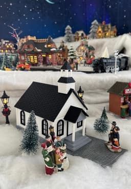 Christmas Village Chapel NO AMS or Glue Needed. 3d model