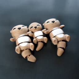 Baby Flexi Otters Magnetic Hand-Holding Companion 3d model