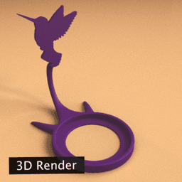Anima Hummingbird 3d model
