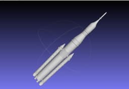 NASA SLS Block 1 Printable Rocket Model 3d model