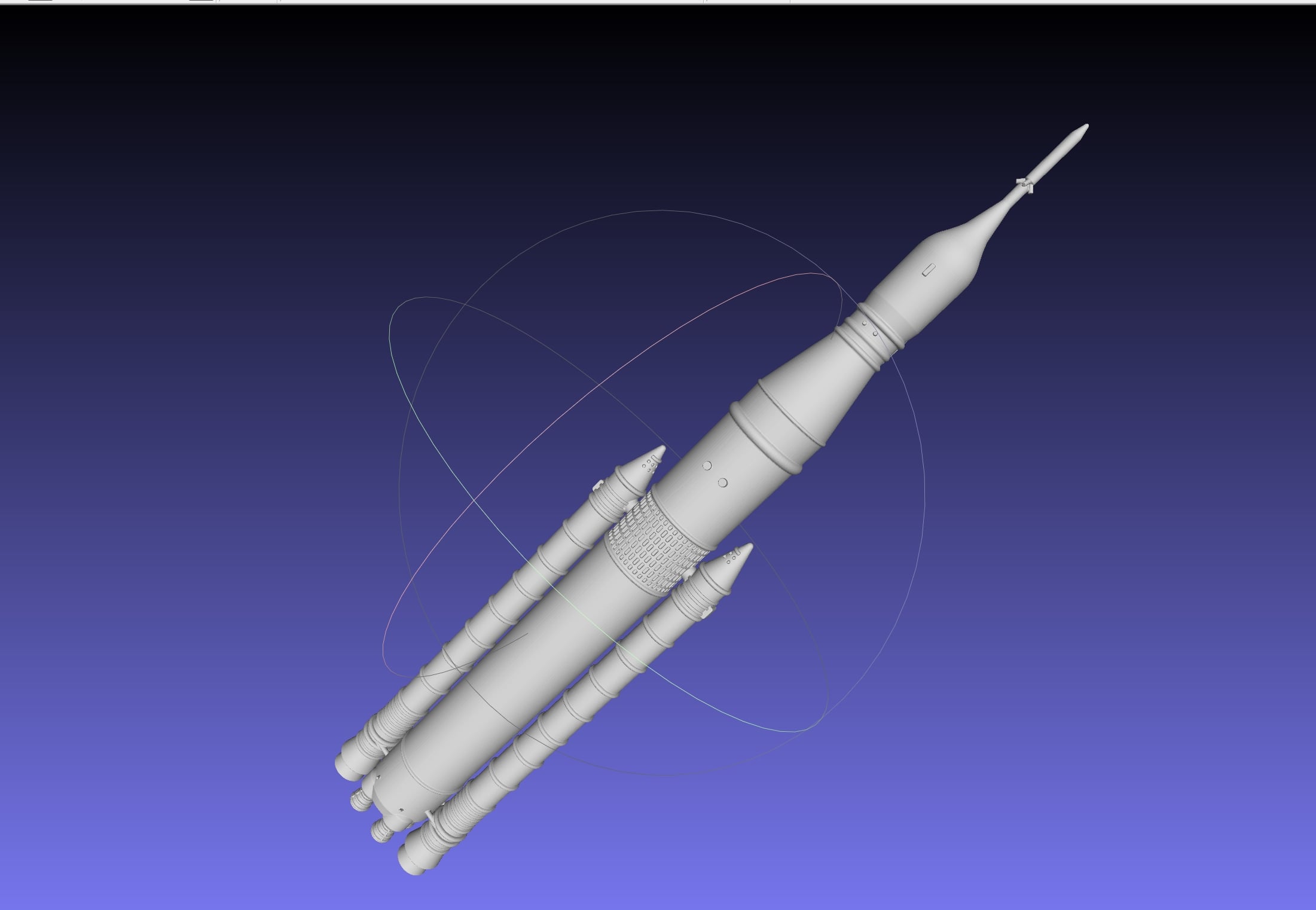 NASA SLS Block 1 Printable Rocket Model 3d model