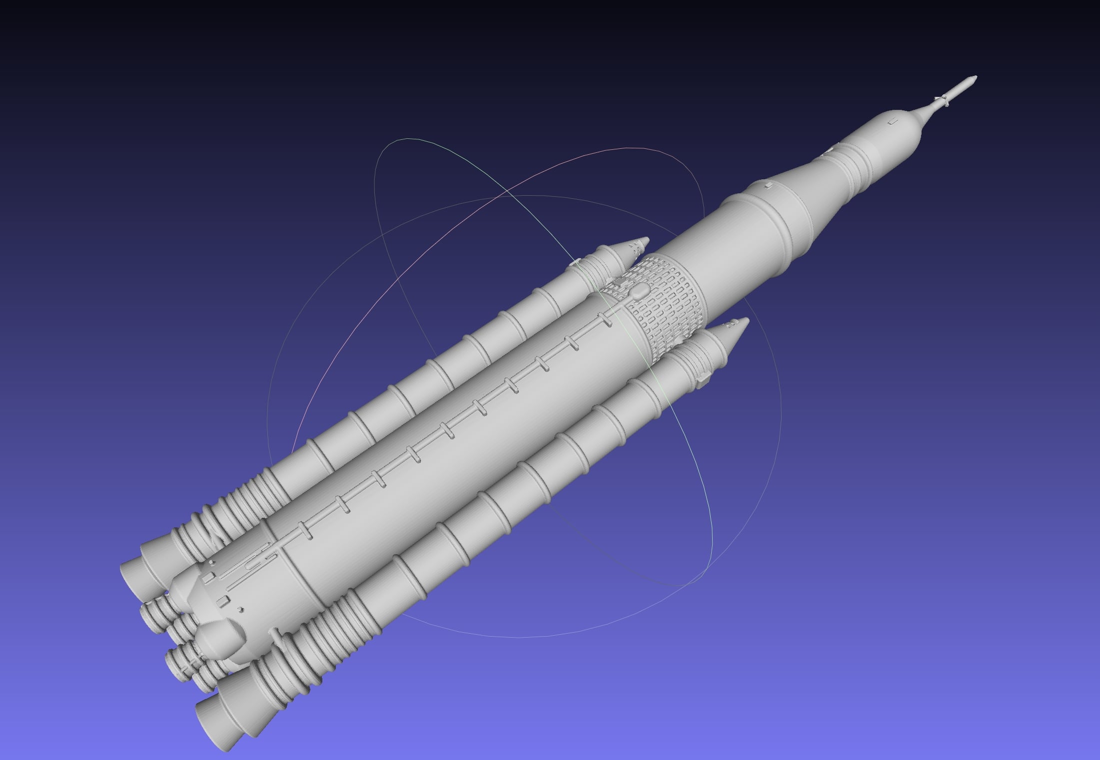 NASA SLS Block 1 Printable Rocket Model 3d model