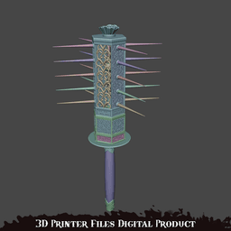 Sakuko-Like Entity Spiked Mace Silent Hill F 3d model