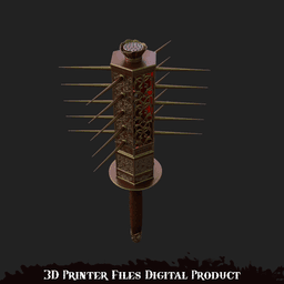 Sakuko-Like Entity Spiked Mace Silent Hill F 3d model