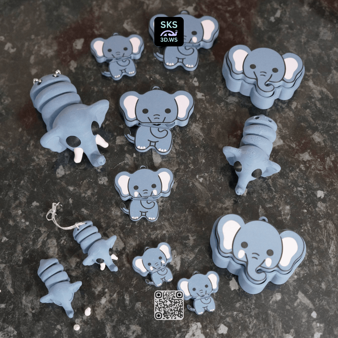 The Complete Elephant Fidget Pack 3d model