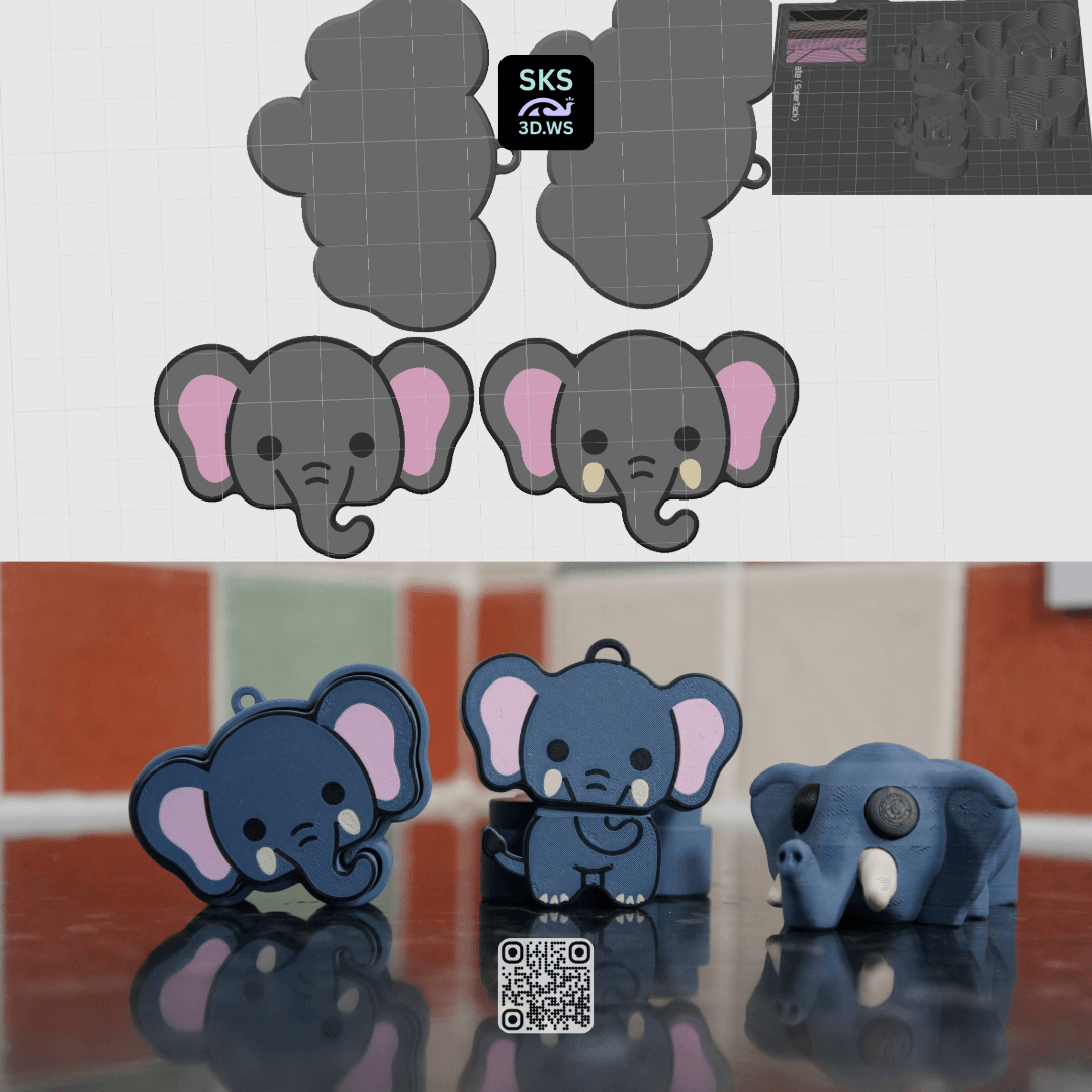 The Complete Elephant Fidget Pack 3d model