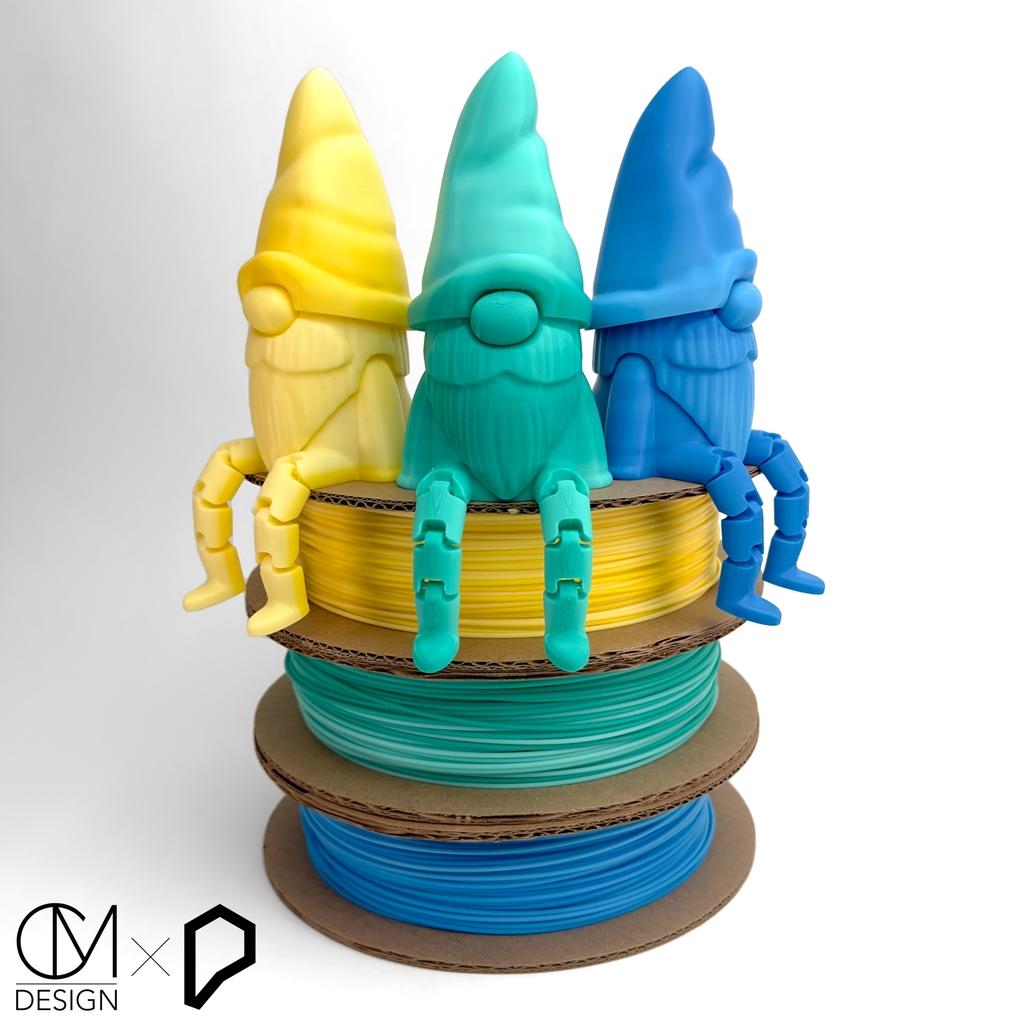 Protopasta Protognome - Flexi Gnome by CM Designs 3d model