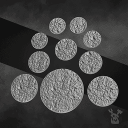 Decorative bases "War field" Set 3d model