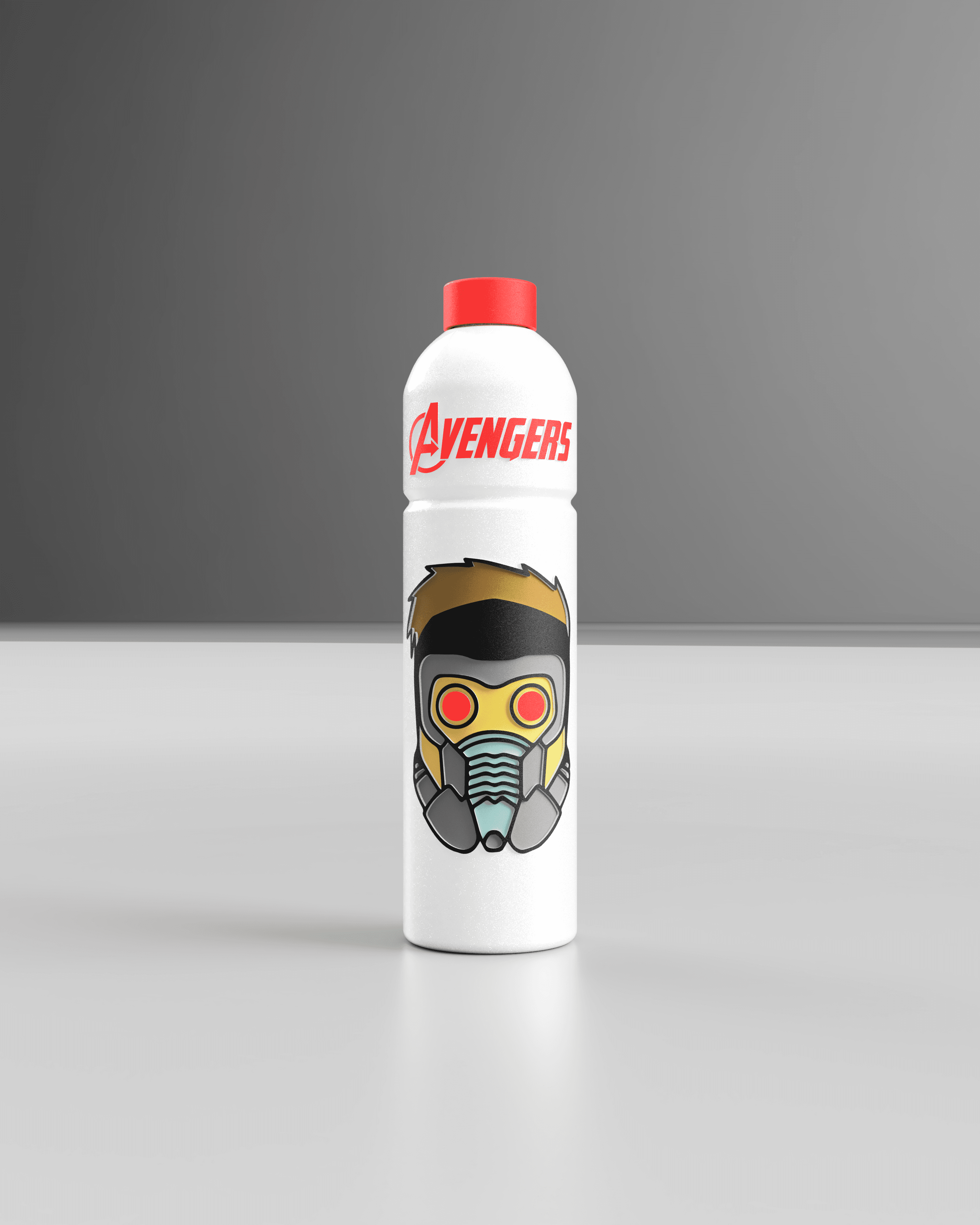 MARVEL WATER BOTTLE (STAR LORD) 3d model