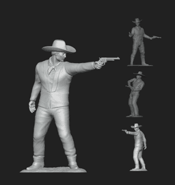 Toy Soldier Set: Cowboy 001 3d model