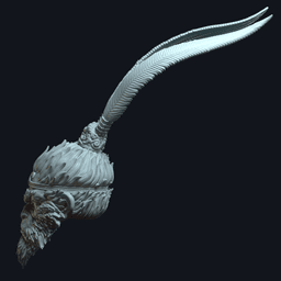Monkey King v3 Action Figure Head 3d model