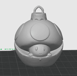 Toad Ornament - Mario Christmas Tree Decor - No Supports 3D Print STL/3MF 3d model