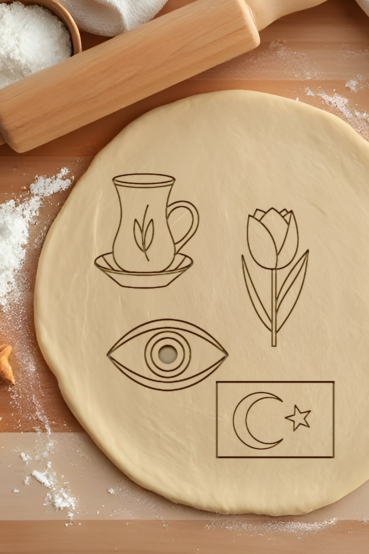 Turkish Culture Set Cookie Cutter, Biscuit Cutter 3d model