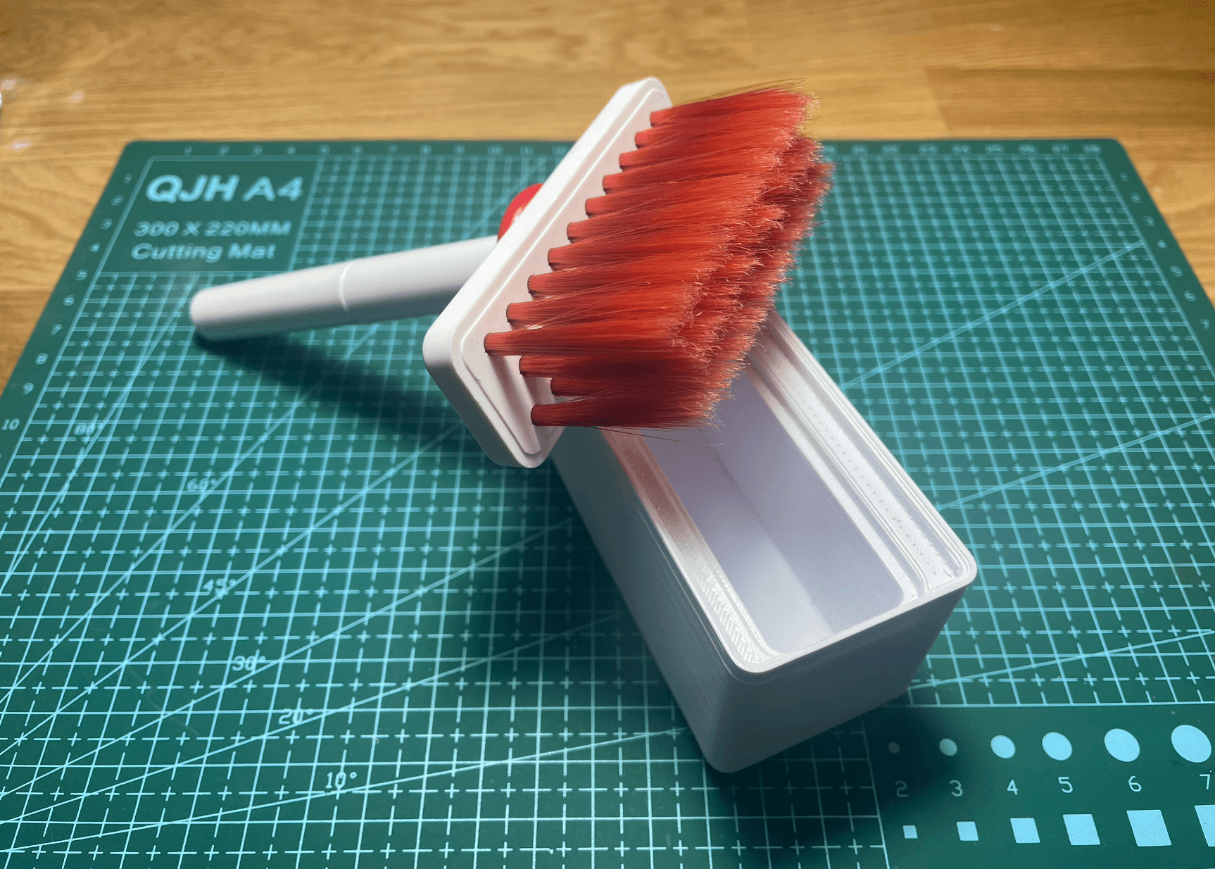 Gridfinity - Keyboard Cleaning Brush 3d model