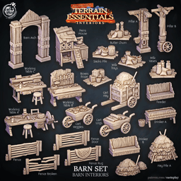 Barn Set (Pre-Supported) 3d model