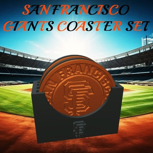 San Francisco Giants Coaster Set (MLB) 3d model