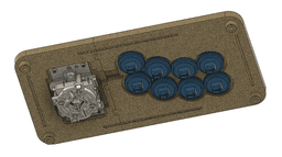Goldenrod Arcade Stick / Fight Stick (8 button) 3d model