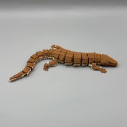 Articulated Earless Monitor Lizard | Pre-Painted. Print in Place No supports 3d model
