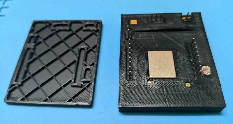 ESP8266 AI-Thinker Yellow DEV Slim Cover Lid Box 3d model