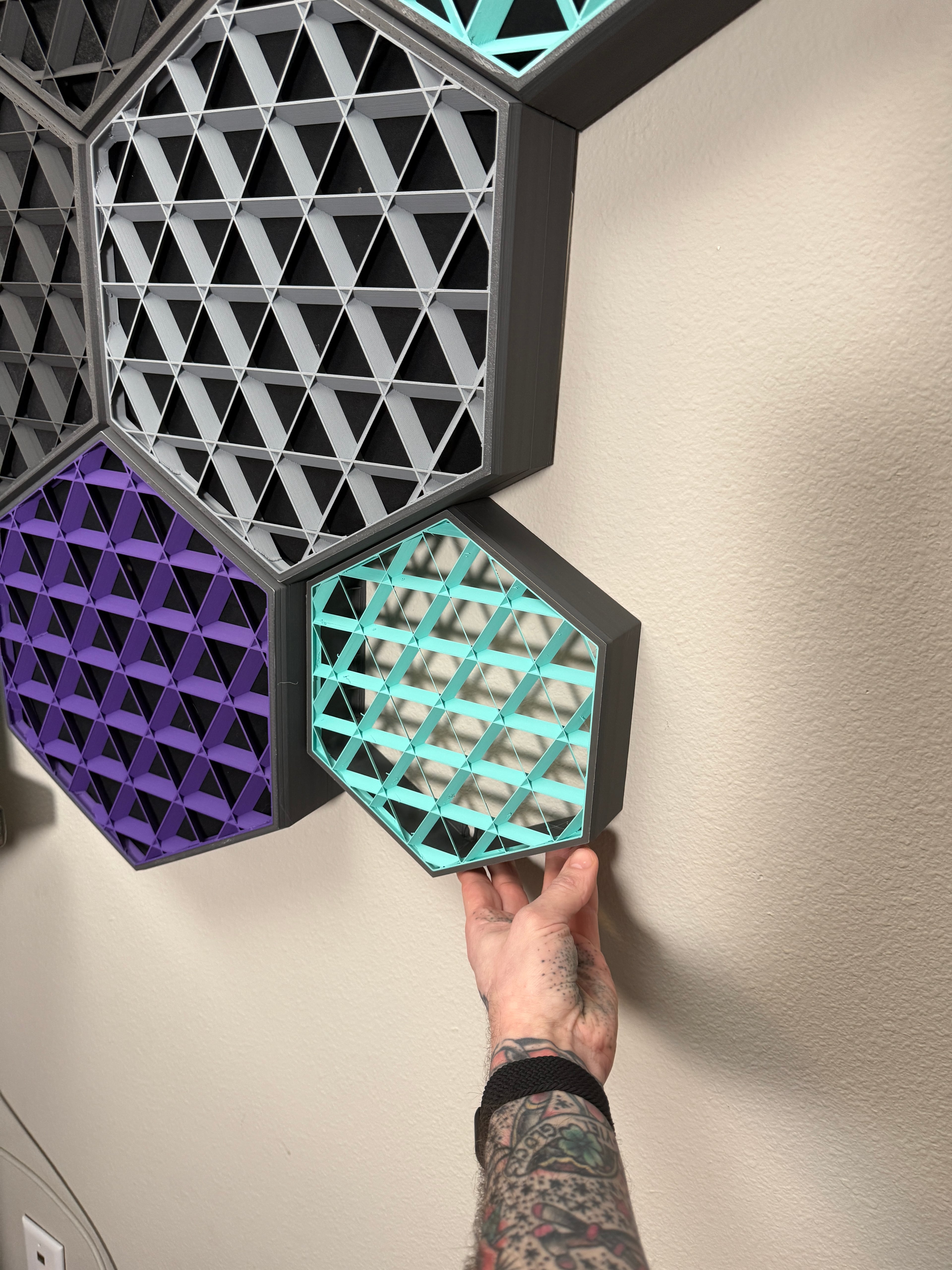 Medium 3D Printed Sound Panels! Bambu & Prusa Mk4 version! 3d model