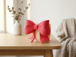 Bowella Vase – Bow Statement Decor in Soft Pastel Color 3d model
