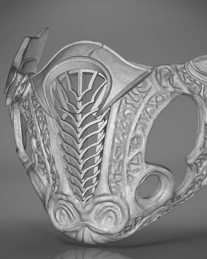 Sub-Zero's Mask - Mortal Kombat 3d model